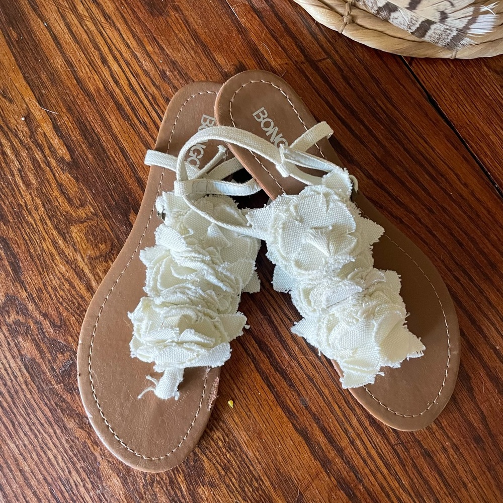 Bongo Linen Flower Sandals